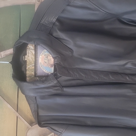 Vintage Durkee's Express Flight Leather Bomber Jacket - Picture 2 of 14